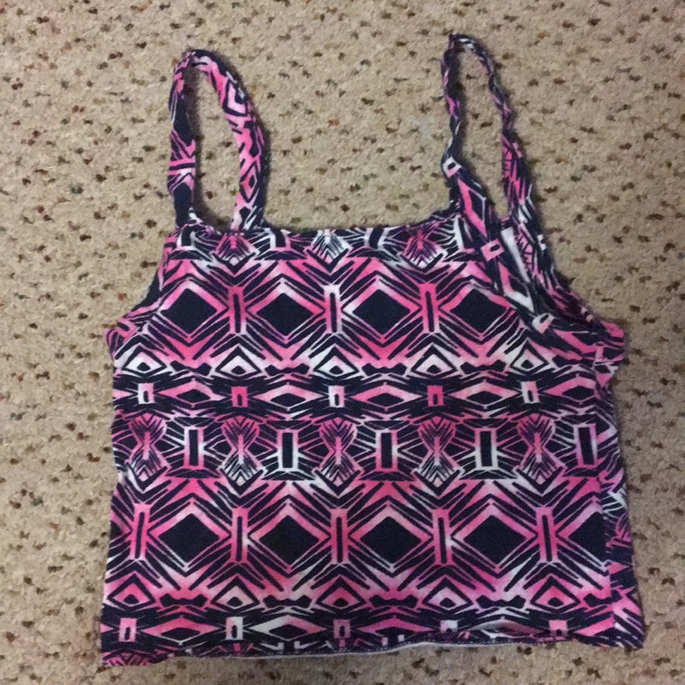 Tribal pattern crop top